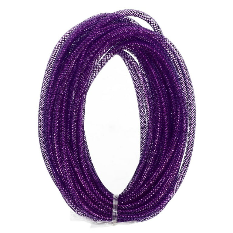 Black Purple and Orange Deco Mesh Ribbon - Wholesale South