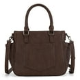 thumbnail image 6 of Wrangler Tote Bags for Women Medium Crossbody Purses Designer Top Handle Handbags, Coffee, 6 of 7