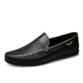 thumbnail image 4 of Men's Casual Hollow Loafers Slip On Leather Shoes Breathable Driving Shoes Moccasins Classic Penny Loafer Flats Boat Shoes, 4 of 10