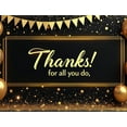 thumbnail image 4 of Gold Balloons Thank You Banner Decorative Design Appreciation Banner for Office Party Employee Celebration Indoor Decoration, 4 of 7