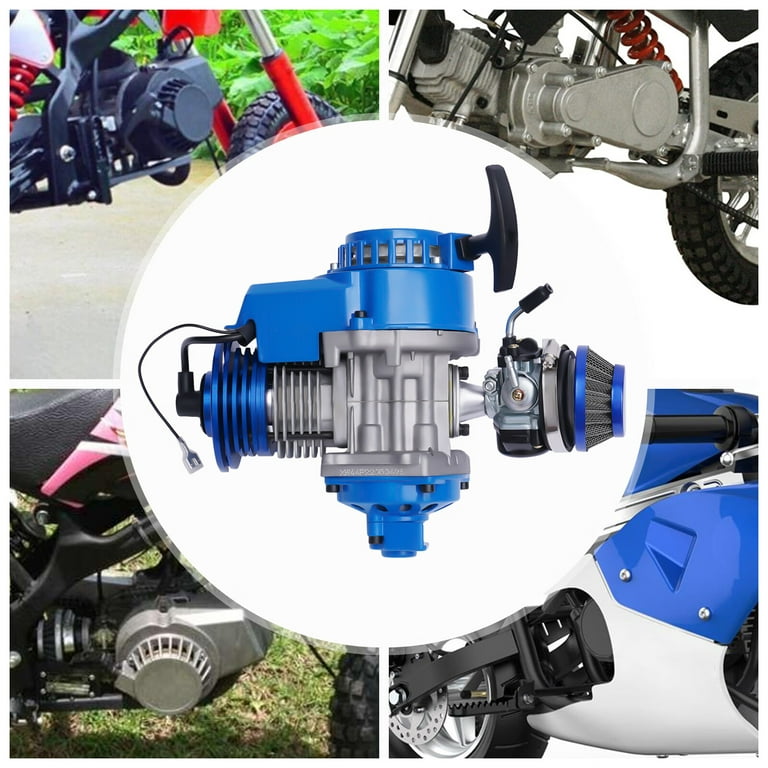 49cc 2 Stroke High Performance Racing Complete Engine Motor Kit for Pocket  Bike Mini Dirt Bicycle ATV Scooters 