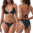 thumbnail image 3 of Balery Spacecraft Pijama Estampado Bikini de Dos Piezas para Mujer - Conjunto de Bikini Ajustable Sexy y Cómodo para Playa, 3 of 6