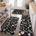 thumbnail image 2 of Pioneer Flower Floral Print Pattern Kitchen Rugs Sets Of 3,Kitchen Runner Rugs Non Skid Washable,Decorative Kitchen Floor Mats for Kitchen,Sink,Laundry,17X30 Inch + 17X47 Inch + 17X59 Inch, 2 of 6