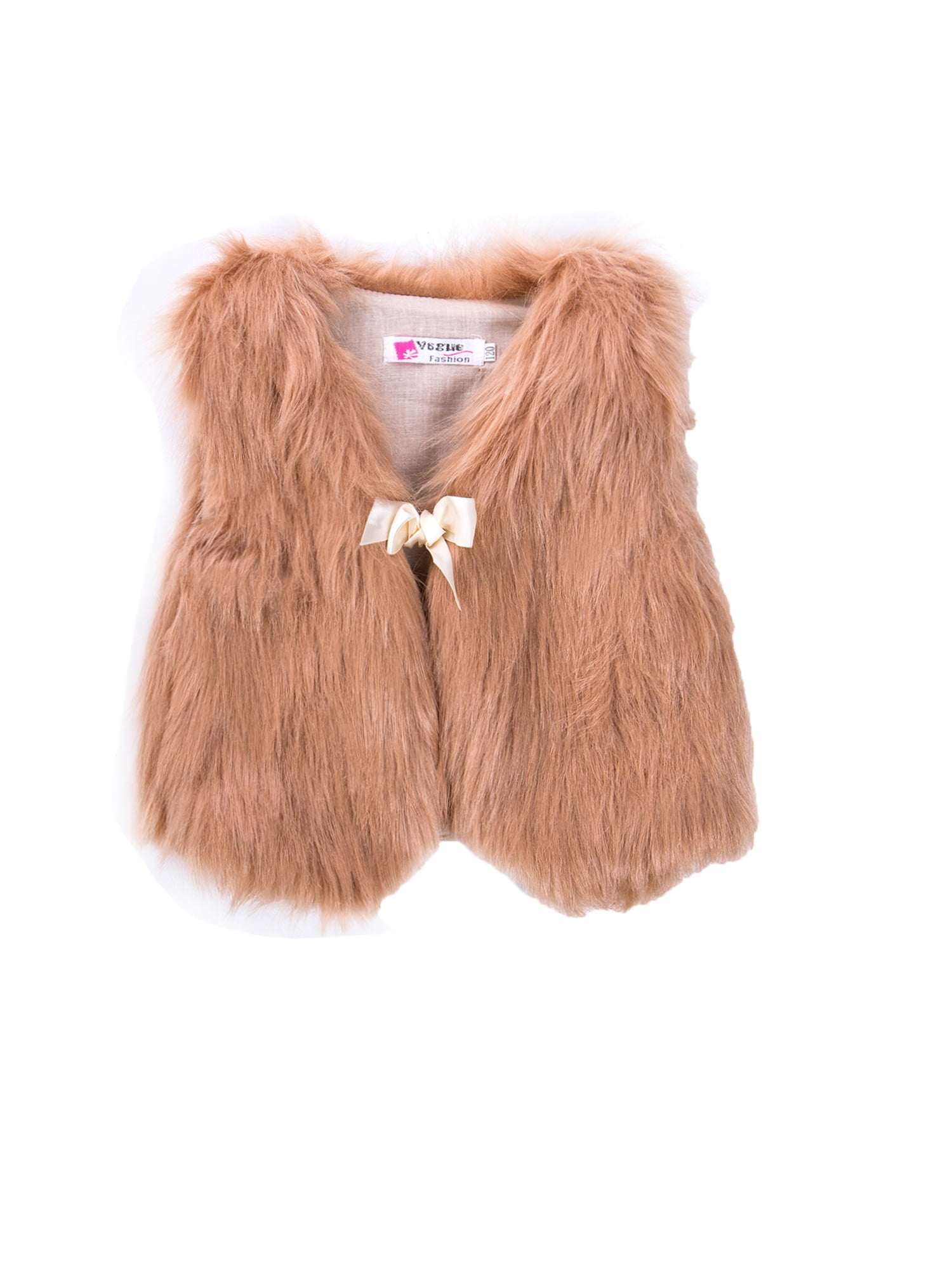 Toddler Girl Faux Fur Vest Coat Winter Warm Waistcoat Outerwear