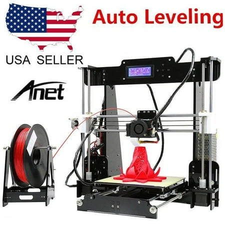ANET A6 LCD Monitor Screen 3D Printer Large Printing Area 210*210*240MM Precision Printing US Plug Black