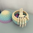 thumbnail image 6 of Dserhfy Halloween Skeleton Hand 3D Printed Plastic Human Hand Bone Model Scary Halloween Trick Props for Tableware Party Supplies Haunted House Home Decor, 6 of 8