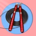 thumbnail image 3 of Tignapoo Speed Fitness Jump Rope for Students - Adjustable Length, Metal Design in Black, Ideal for Cardio, Endurance Training, and Weight Loss - Lightweight with Superior Control and Smooth Rotation, 3 of 6