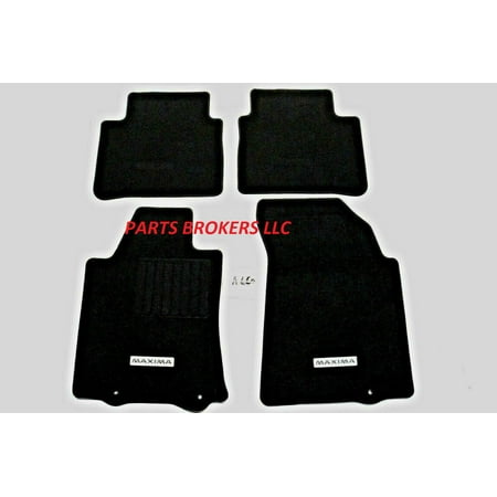 New Nissan Maxima Oem 4 Piece Black Carpet Floor Mats Front Rear
