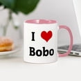 thumbnail image 3 of CafePress - I Love Bobo Mug - 11 oz Ceramic Mug - Novelty Coffee Tea Cup, 3 of 4