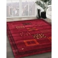 thumbnail image 3 of Ahgly Company Machine Washable Indoor Rectangle Contemporary Saffron Red Area Rugs, 7' x 10', 3 of 7