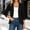 c01Black, variant on Women's Lightweight Open Front Cardigans Short Sleeve Solid Color Casual Stretch Soft Knit Cardigan Sweaters Blue S