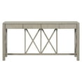 thumbnail image 4 of Harper & Bright Designs Vintage Console Table with Drawers, Acacia Wood Sofa Table with Open Bottom Storage, Gray, 4 of 14