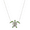 Silver, variant on Women's Finecraft Turtle Pendant Necklace with Crystals in Sterling Silver, 18"