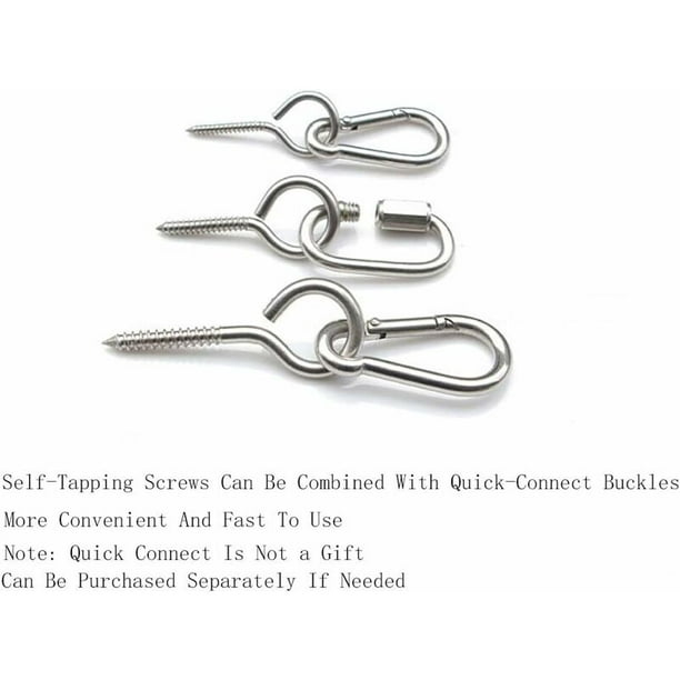 304 Stainless Steel Screw Ring Screws Sheep Circle Round Self Tapping  Screws Self Tapping Ring Screws With Tightening Screws M4X50mm 10pcs