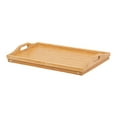 thumbnail image 4 of YUYUETIME Foldable Bamboo Desk Rectangular Eating Trays for Bedroom 1Set 20.04X12.18X10.61in, 4 of 8