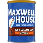 Angle View: Maxwell House Medium Roast 100% Colombian Ground Coffee, 10.5 oz. Canister