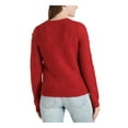 thumbnail image 2 of Lucky Brand Women's Bobble Knit Crewneck Sweater Red Size Large, 2 of 2