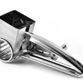 thumbnail image 1 of Silver Rotary Cheese Grater, Stainless Steel Manual Cheese Grater, Multifunctional Manual Handheld Cheese Grater Cutter, 1 of 5