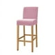 thumbnail image 1 of Nvzi Velvet Chair Covers for Pub Chairs,Counter Stool Slipcovers, Stretch Bar Stool Chair Covers Pack of 2 (Pink), 1 of 3