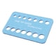 thumbnail image 3 of Medidor de punta de taco de billar, comprobador de tamaño de punta de taco, regalo, accesorio de billar práctico y resistente Azul claro, 3 of 9
