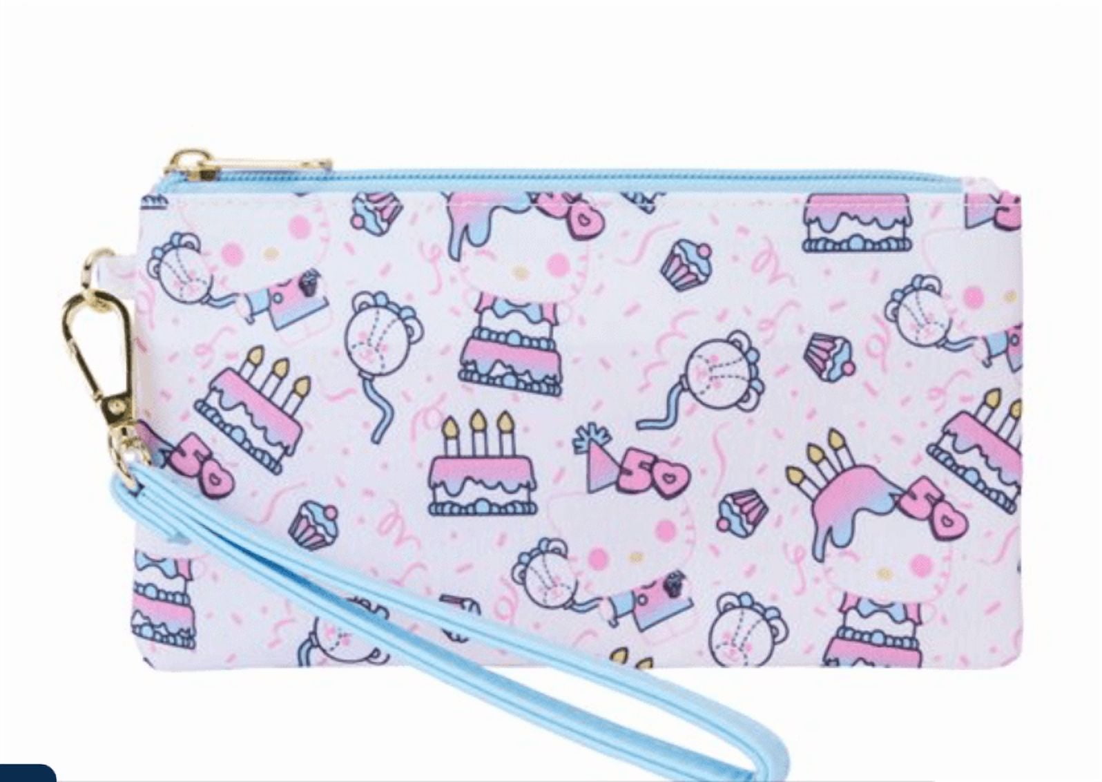 Hello Kitty 50th Anniversary Cake All-Over Print Funko Wristlet Wallet