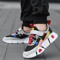 thumbnail image 6 of enyan Big Girls Sneakers Summer Breathable Lightweight Socks Shoes Soft Casual Sneakers Running Shoes Boys (Toddler/Little Kid/Big Kid) Black,4, 6 of 7