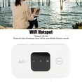 thumbnail image 4 of Punto De Acceso WiFi Portátil, Navegación Rápida, Batería Blanca De 2100 MAh, Punto De Acceso WiFi Móvil 4G LTE ABS Hasta 10 Usuarios Para Viajes De Negocios En África, 4 of 7