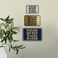thumbnail image 3 of Signs ByLITA Classic Framed Please Do Not Waste Water Door or Wall Sign | Eco-Friendly Home Sign (Black) - Medium, 3 of 9