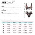 thumbnail image 4 of Kdxio Cute Puppy Footprints Print Women's 2 Piece High Waisted Wrap Spaghetti Strap Summer Swimsuit Bikini Set-X-Large, 4 of 7
