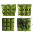 thumbnail image 2 of Wall Hanging Planting Bags 9/18 Pockets Green Grow Bag Planter Vertical Garden Vegetable Living Garden Bag Home Supplies, 2 of 4