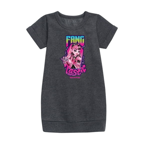 Monster High - Draculaura Is Fangtastic - Toddler & Youth Girls Fleece Dress