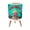 Color 2, variant on Small Trash Can with Lid Nautical Boat Helm Compass Lighthouse Rustic Style Beach 1.8 Gallon Dog Proof Trash Can Round Garbage Can Waste Bin Wastebasket for Bathroom Bedroom Living Room
