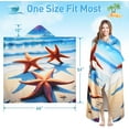 thumbnail image 6 of Tirrinia Lightweight Beach Poncho Towel with Hood for Adult, Quick Dry, Travel Surfer Pool, 6 of 7