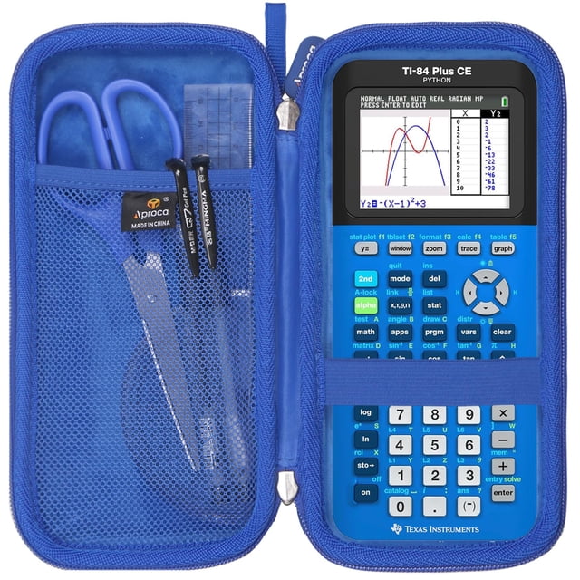 Estuche Aproca para Calculadora TI-84 Plus CE Azul