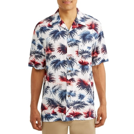 Rayon Woven Shirt - George Short Sleeve Rayon Woven Shirt