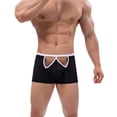 thumbnail image 2 of Fridja Men Casual Fashion Solid Boxer Briefs Breathable Mesh Ice Silk Front Opening Wide Waistband Multipack, 2 of 5