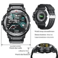 thumbnail image 3 of FANCHENGZI Montre Intelligente avec Écouteurs pour Hommes, Appels Bluetooth Pouvant Répondre et Passer des Appels, Montre Intelligente de Mise en Forme Résistante à l'Eau IP67, Sport Mise en Forme Tr, 3 of 9