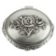 thumbnail image 1 of Joyero De Metal, Joyero Retro De Metal Rosa Con Forma Ovalada, Organizador Con Interior De Terciopelo, Caja De Almacenamiento De Joyería Con Anillo De aleación De Zinc Vintage, 1 of 7