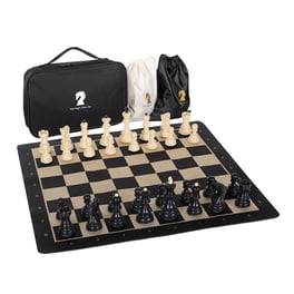 échiquier Bois Pliable 3 En 1 Jeu D'Échecs En Bois Portable Pliable – Échiquier Classique + Dames (Cadeau Enfant/Adulte