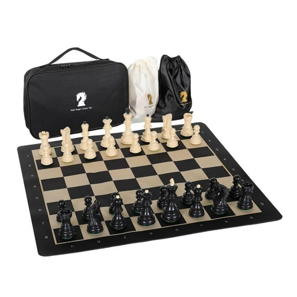 figatia Portable International Chess Set with Chessboard Intelligence Development 2 to 4