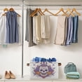 thumbnail image 4 of Foldable Storage Basket,Canvas Fabric Foldable Storage Bins with Handles Open Home Storage Bins Boxes for Toy Book Shelf Closet Baskets Skull with Candles, 4 of 8