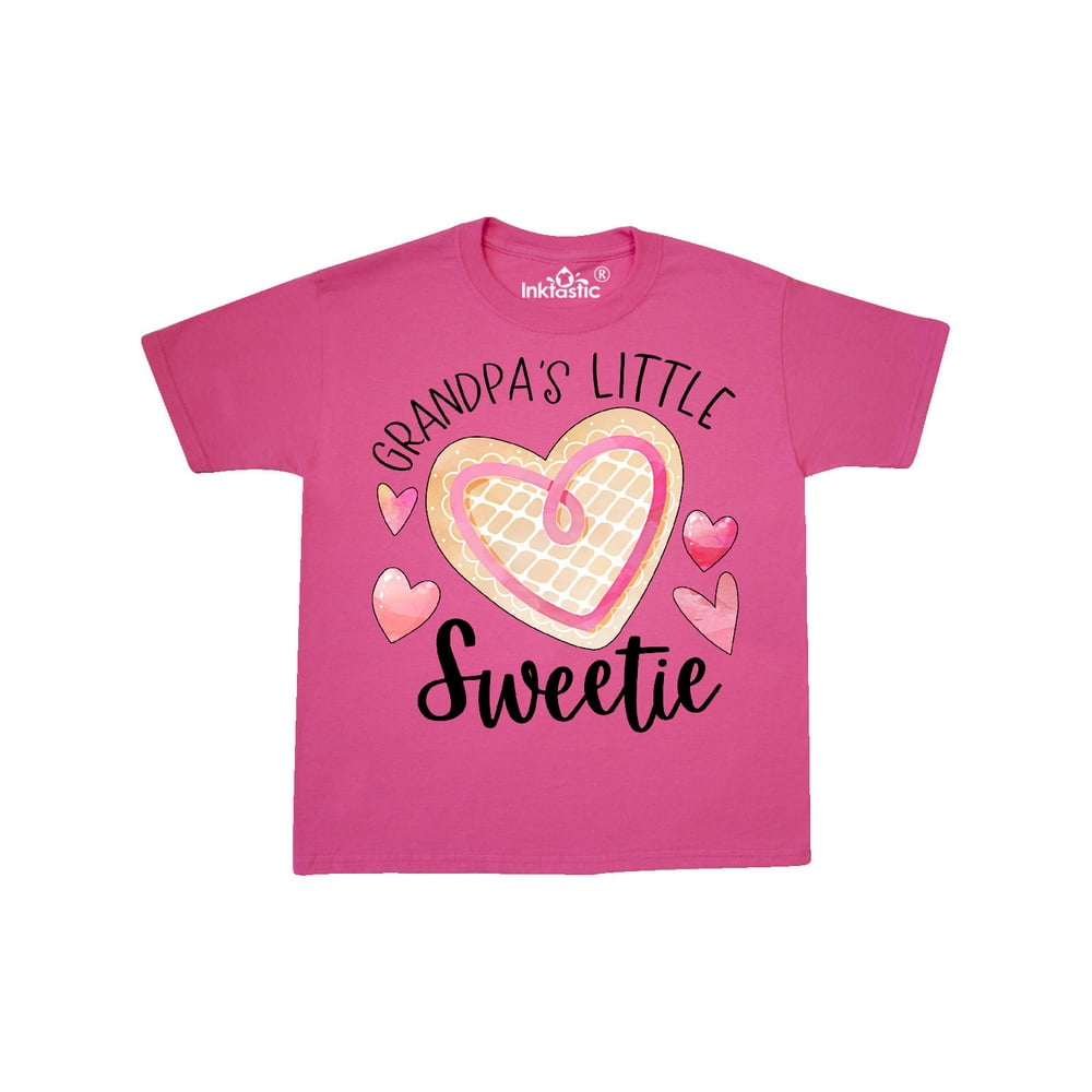 Inktastic Grandpa's Little Sweetie with Pink Heart Cookie Teen Short ...