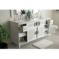 thumbnail image 6 of James Martin Furniture 516-V72-BW-3CSP 72 in. Brisbane Bright White Double Bathroom Vanity with 3 cm Charcoal Soapstone Quartz Top & Sink, 6 of 6
