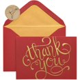 thumbnail image 1 of Thank You Holiday Cards Boxed with Gold Foil-Lined Envelopes, 12-Count, 1 of 7