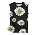 thumbnail image 4 of HTNBO Plus Size Womens Floral Tank Tops Summer Trends Casual Graphic Sleeveless Loose Lightweight T Shirt 2023 New Arrivals, 4 of 4