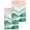 Green, variant on Aqua Coastal Beach Kitchen Dish Towels for Drying Dishes Set of 3, Modern Oil Painting Nautical Waffle Weave Microfiber Hand Tea Bathroom Towels Quick Dry & Absorbent Towel 15.7x23.6