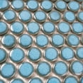 thumbnail image 5 of Cirkel 11.46 in. x 12.4 in. Glossy Blue Porcelain Mosaic Wall and Floor Tile (9.87 sq. ft./case) (10-pack), 5 of 6