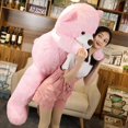 thumbnail image 5 of Recién llegado, oso de peluche de un tamaño, juguete de peluche relleno suave para niños, regalo de cumpleaños, 5 of 5