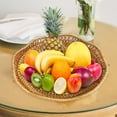 thumbnail image 4 of Cuencos de mimbre para frutas. Cuencos de servicio tejidos naturales. Decorativos para organizar la encimera de la cocina, 4 of 8