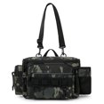 thumbnail image 4 of Bolsa de almacenamiento para aparejos de pesca con tira reflectante bolso de hombro para pesca (CP negro), 4 of 9